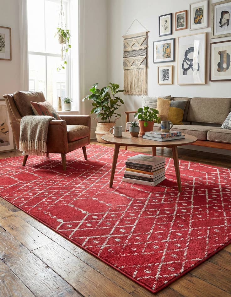 Detail image of 9' x 12' Paxon Trellis Rug