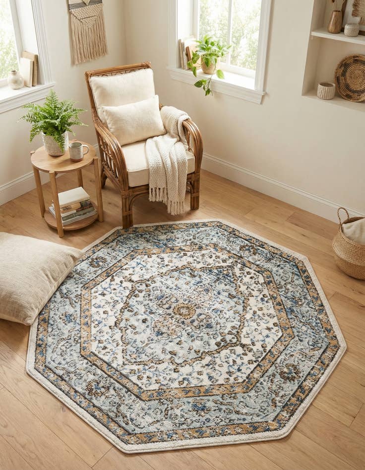 Detail image of 4' x 4' Nyla Octagon Rug
