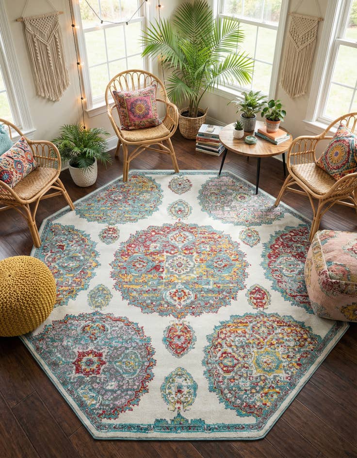Detail image of 6' x 6' Paragon Octagon Rug
