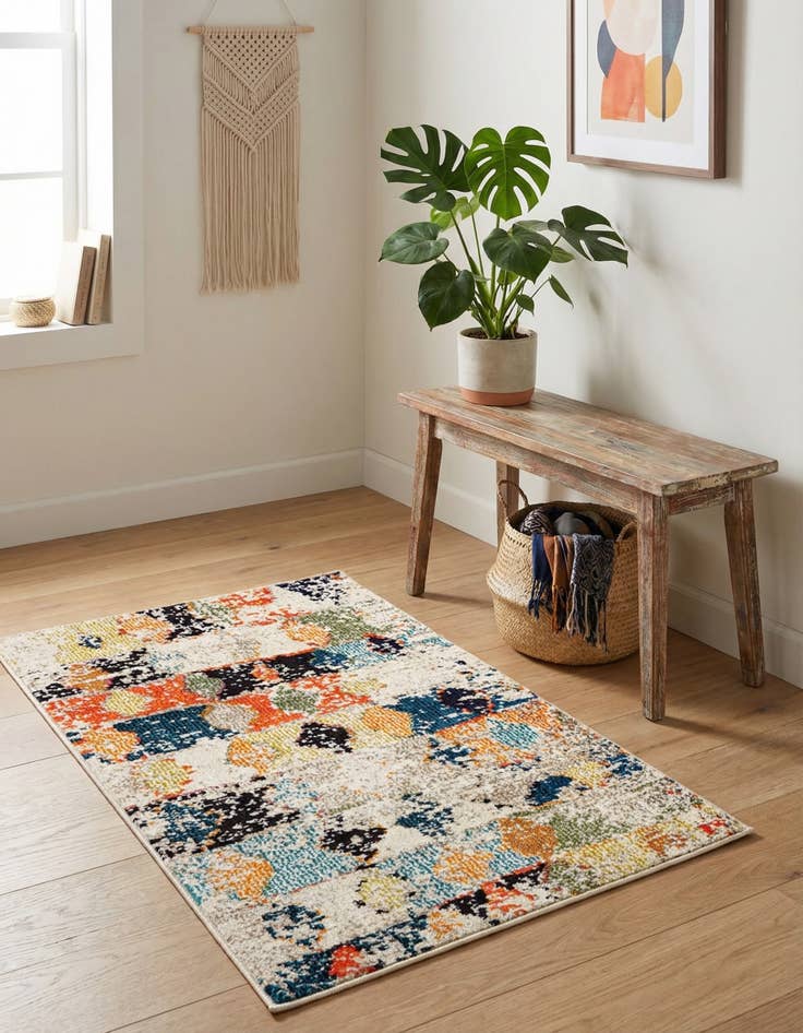 Detail image of 2' 2 x 3'  Washable Vivid Rug