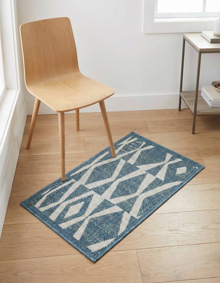 Detail image of 2' x 3' 1  Washable Baja Indoor / Outdoor Rug