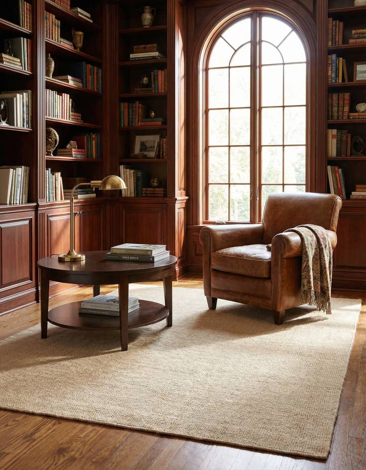 Detail image of 5' 1 x 8' Hand Woven Jill Zarin English Manor Wool Rug