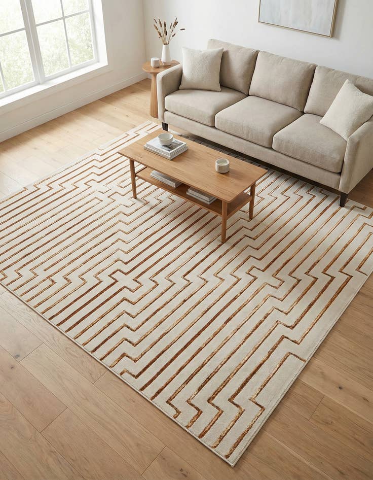 Detail image of 7' 10 x 7' 10 Vogue Geo Square Rug