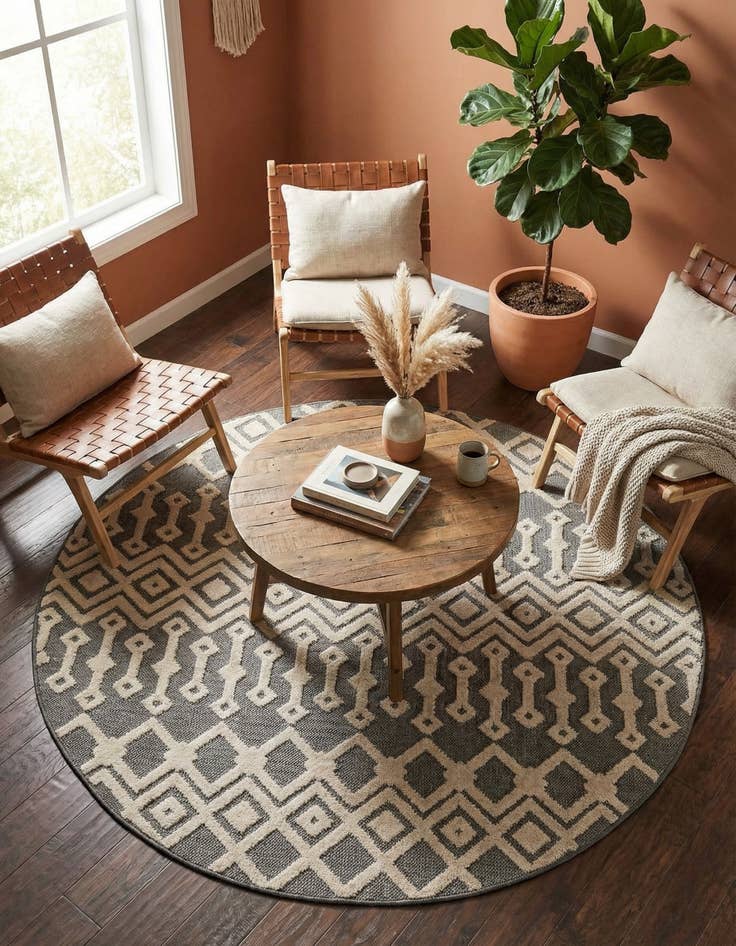 Detail image of 7' x 7' Arlo Round Rug