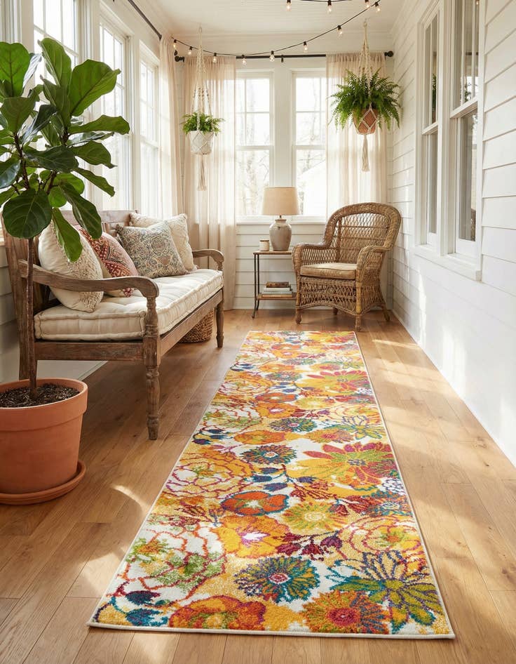 Detail image of 2' 7 x 12' Florence Runner Rug