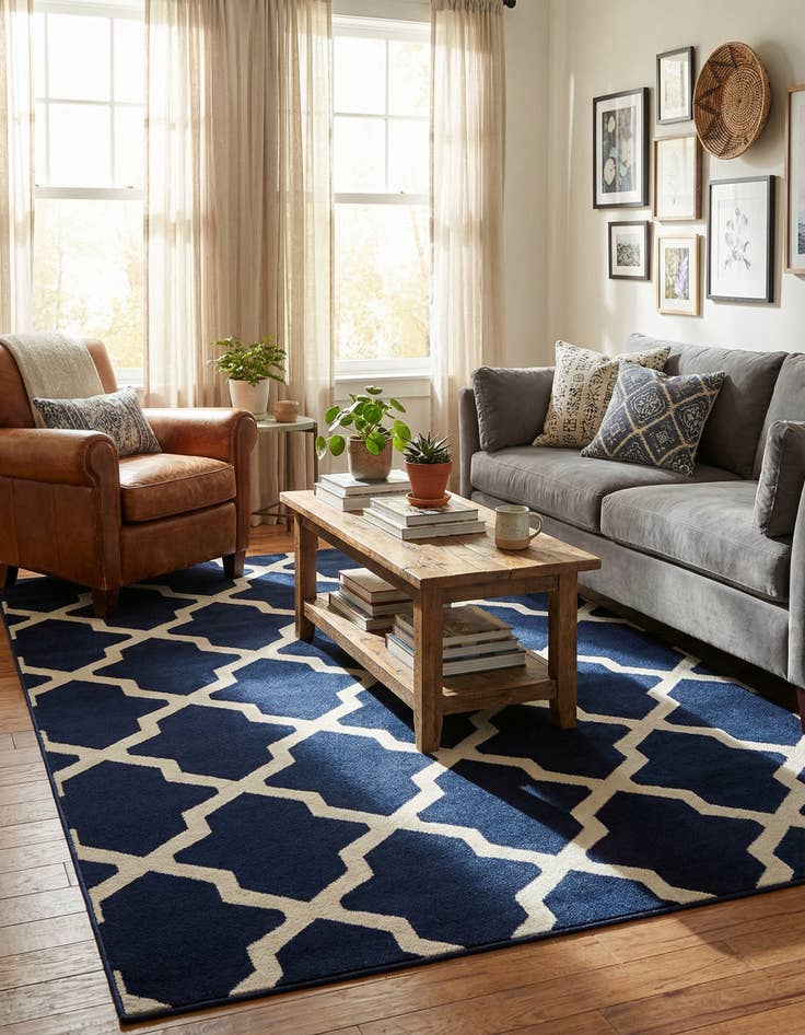 Detail image of 7' x 10' Trellis Rug