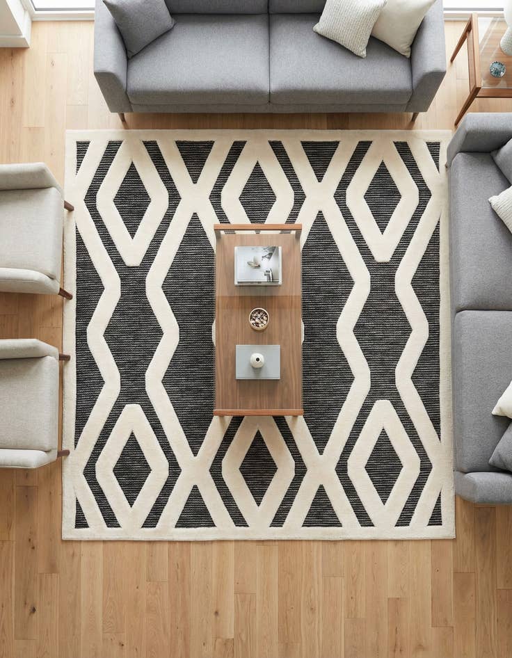 Detail image of 7' 10 x 7' 10 Prismatic Square Rug