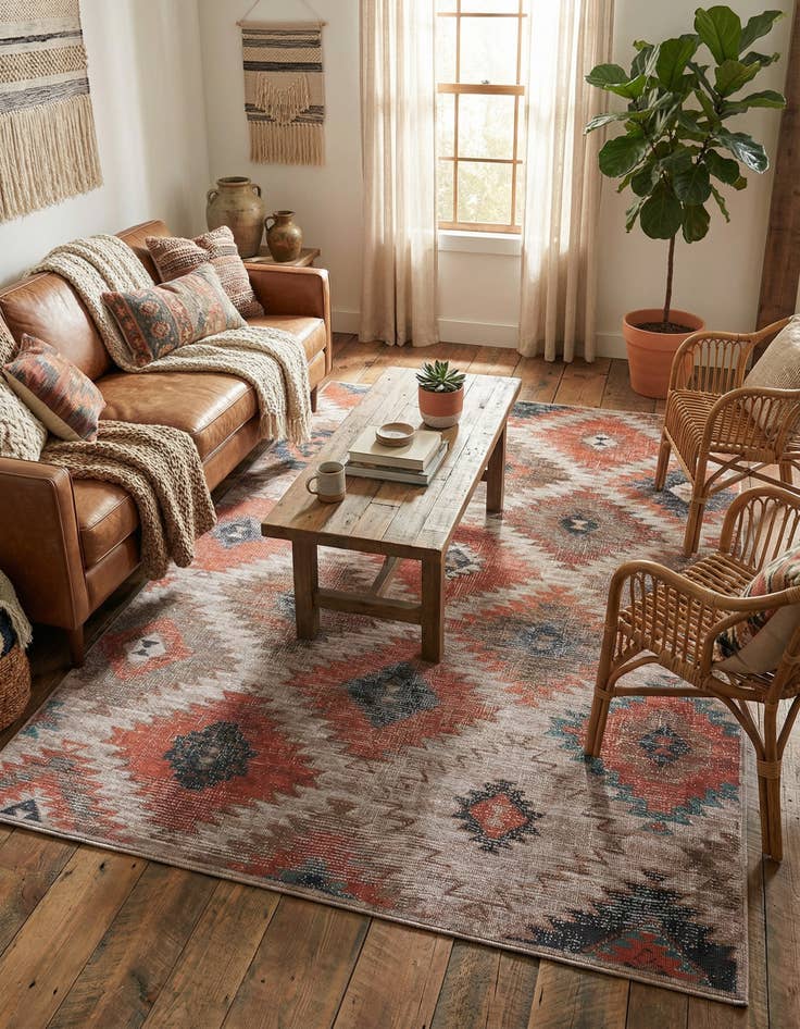 Detail image of  7' 3 x 10'  Washable Sisu Rug