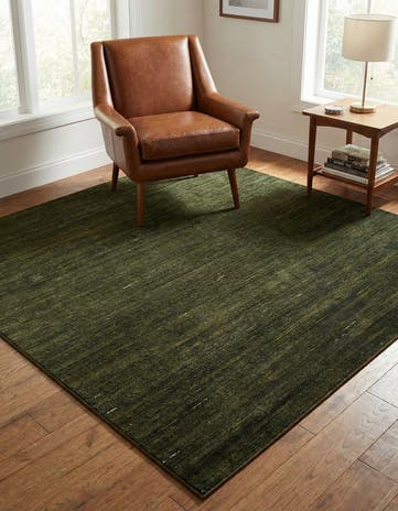 Green Finsbury Square Rug