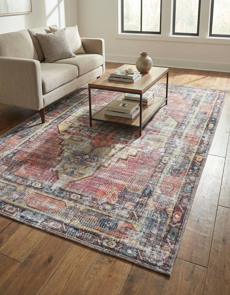 Detail image of 5' 3 x 8' Washable Maahru Rug