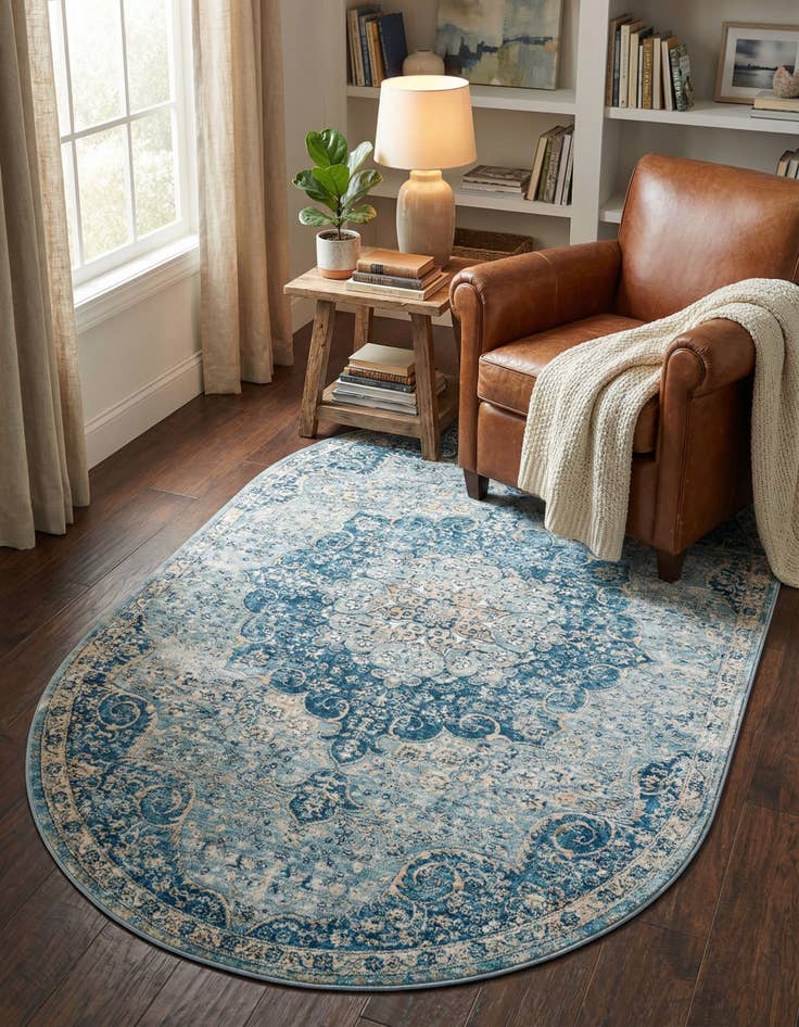 Detail image of 5' 3 x 8' Newport Oval Rug