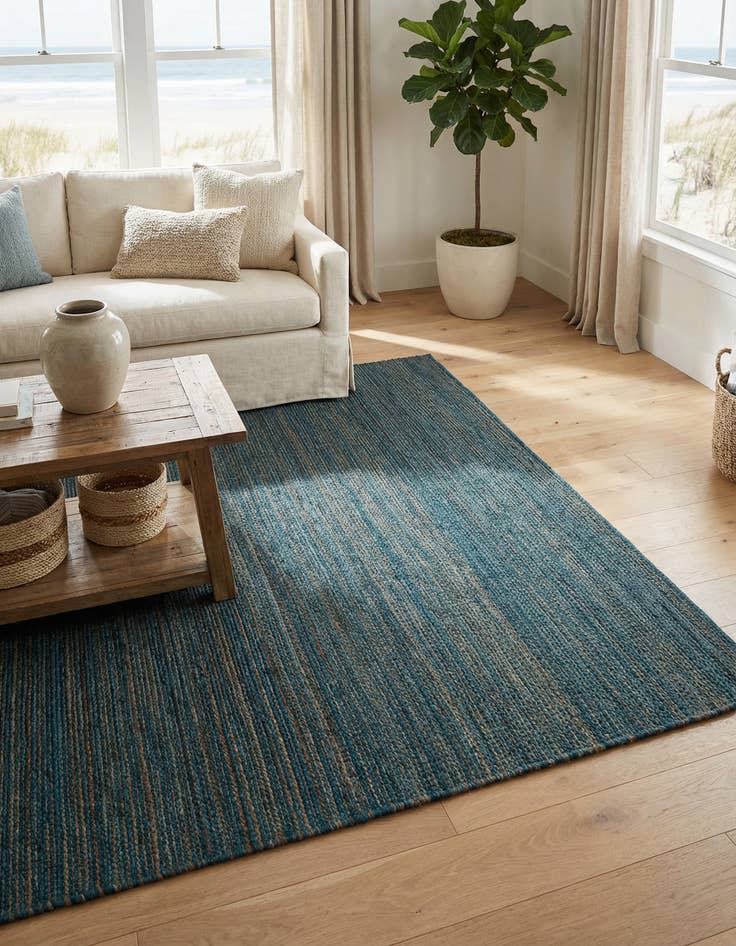 Detail image of 7' 10 x 10' Hand Woven Palm Beach Jute Rug