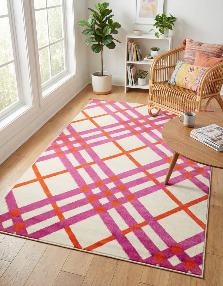 Detail image of Jane Seymour 5' x 8' Open Hearts Rug