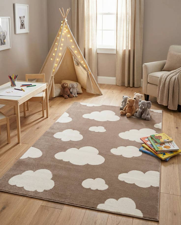 Detail image of 4' x 6' Whimsy Kids Rug