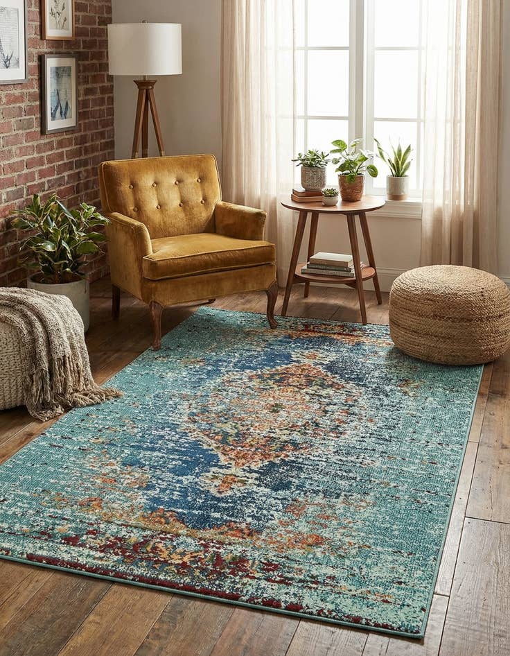 Detail image of 4' x 6' Washable Arte Rug