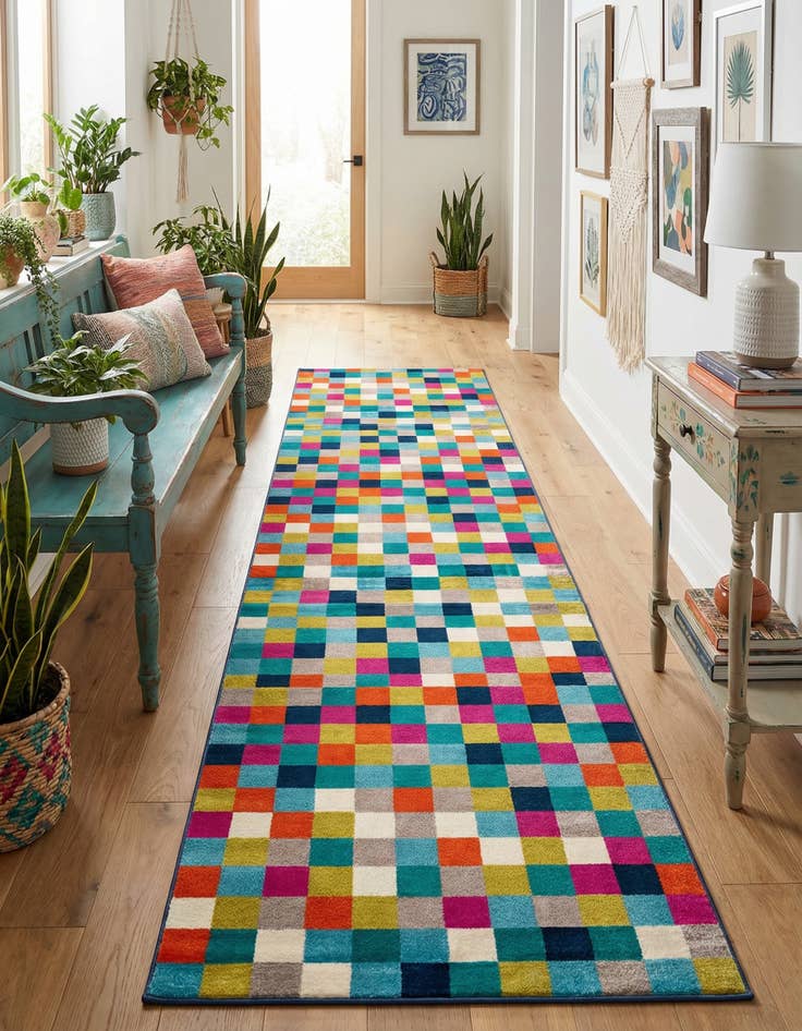 Detail image of  3' x 12' Azalea Runner Rug