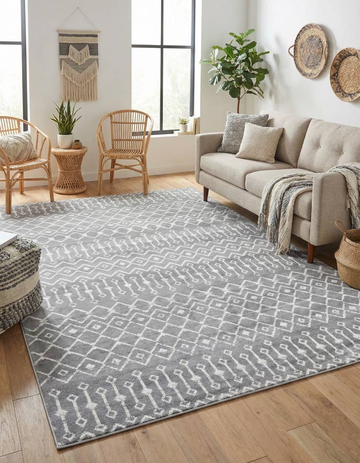 Detail image of 7' 10 x 10' Kasbah Trellis Rug