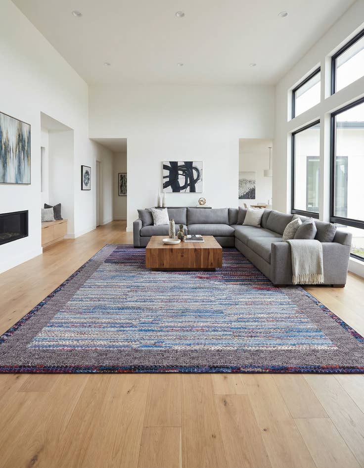 Detail image of 10' x 14' Washable Modern Indoor / Outdoor Rug