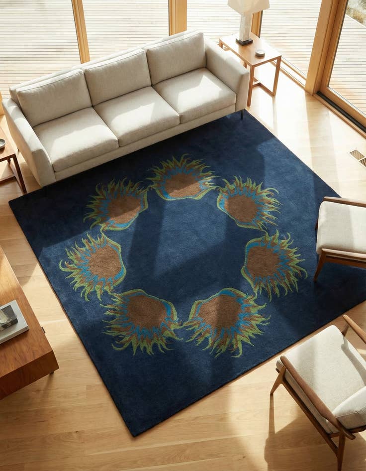 Detail image of 7' 6 x 7' 7 Luna Square Rug