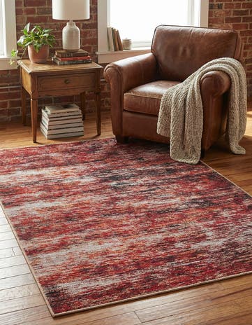Rust Red Asha Rug