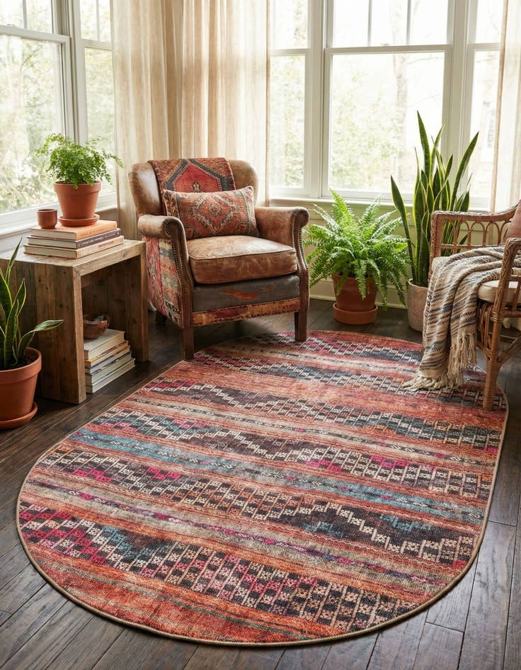 Detail image of 5' x 8' Timeless Oval Rug