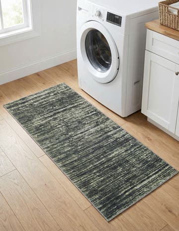 Green Asha Runner Rug