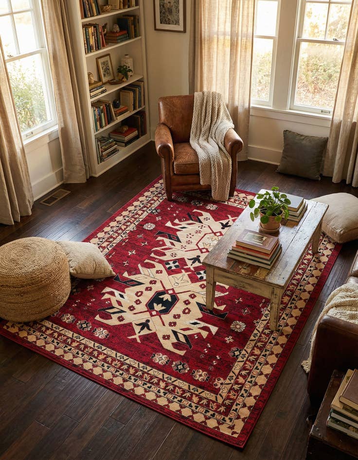 Detail image of 7' 10 x 10' Heris Rug