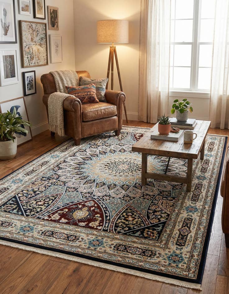 Detail image of 6' x 9' Nain Design Rug