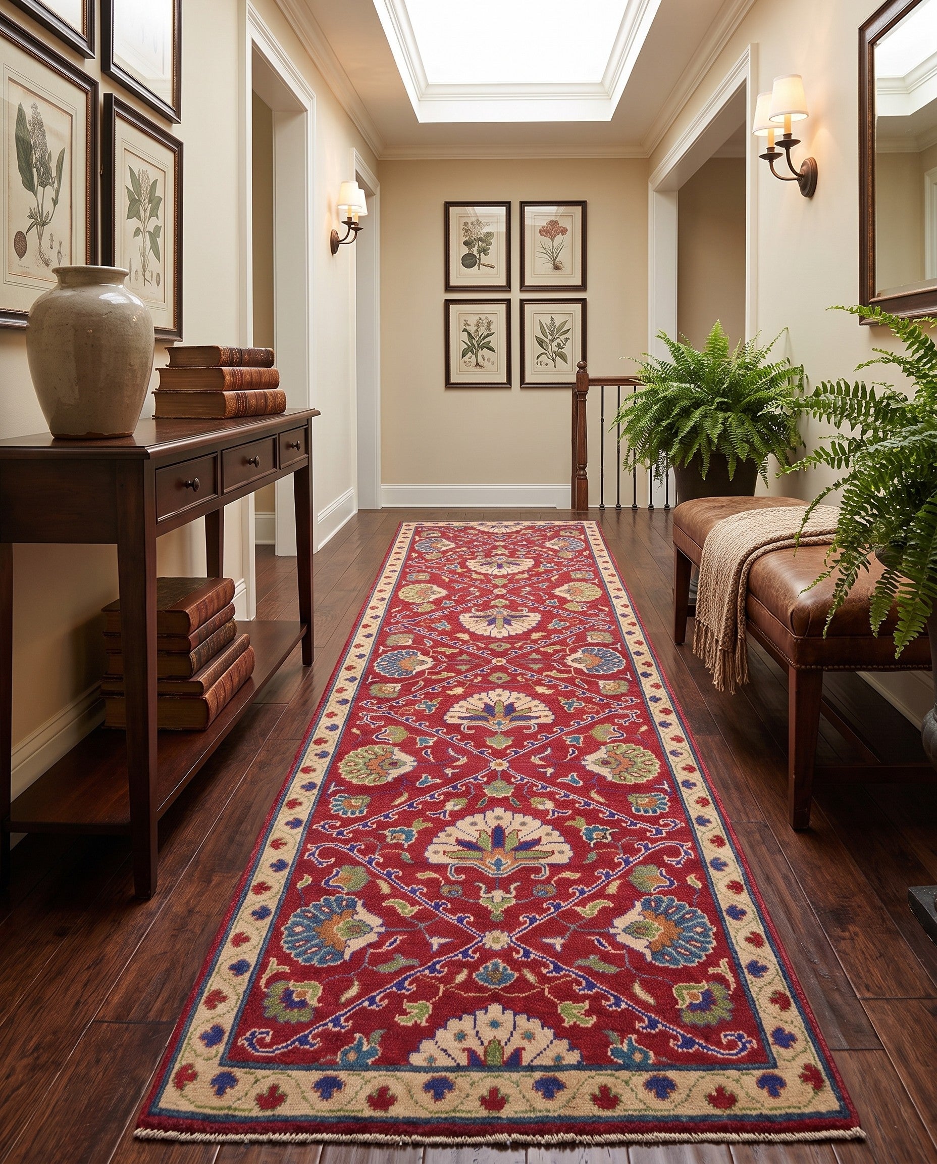 Detail image 3 of 12: 2' 8 x 8' 2 Hand Knotted Kazak Runner Rug
