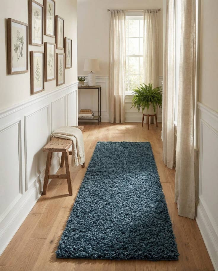 Detail image of 2' x 8' Zermatt Shag Runner Rug