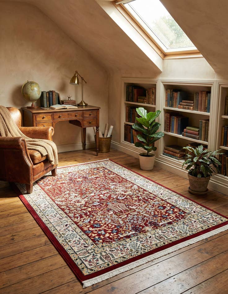 Detail image of 5' 3 x 8' Nain Design Rug