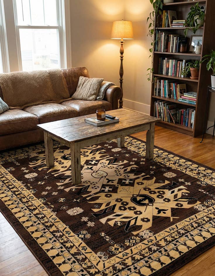 Detail image of 7' x 10' Heriz Design Rug