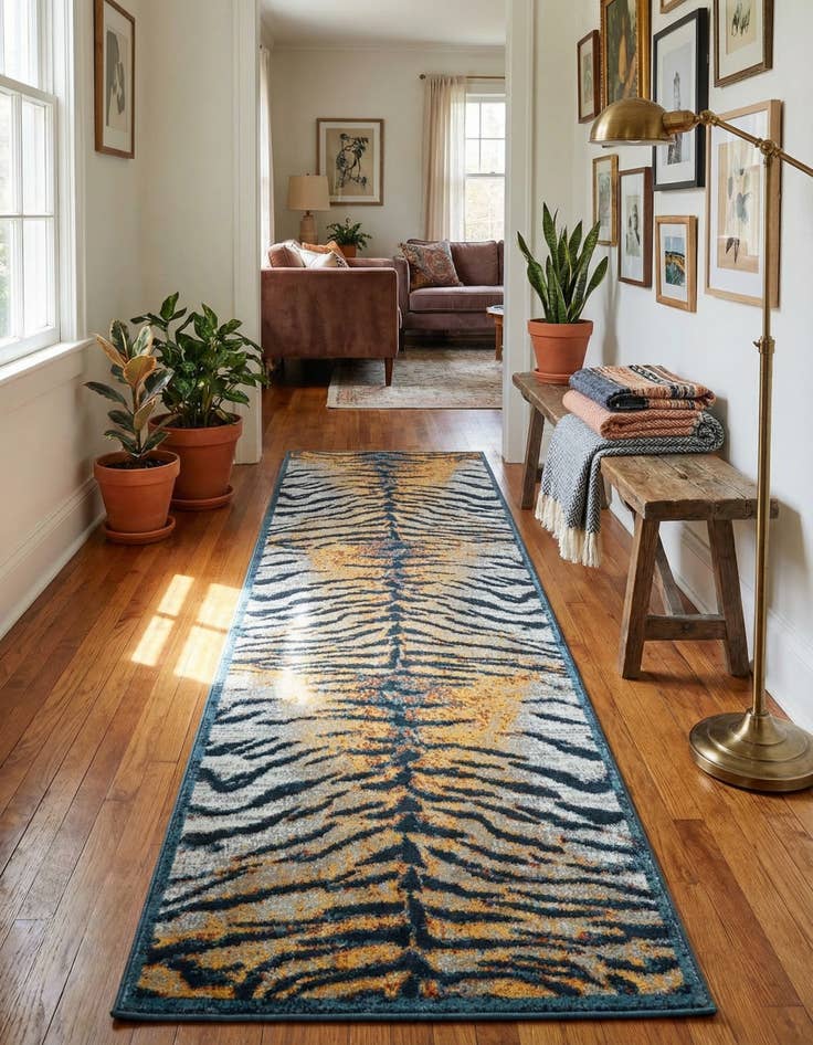 Detail image of 2' x 8' Kamala Washable Runner Rug