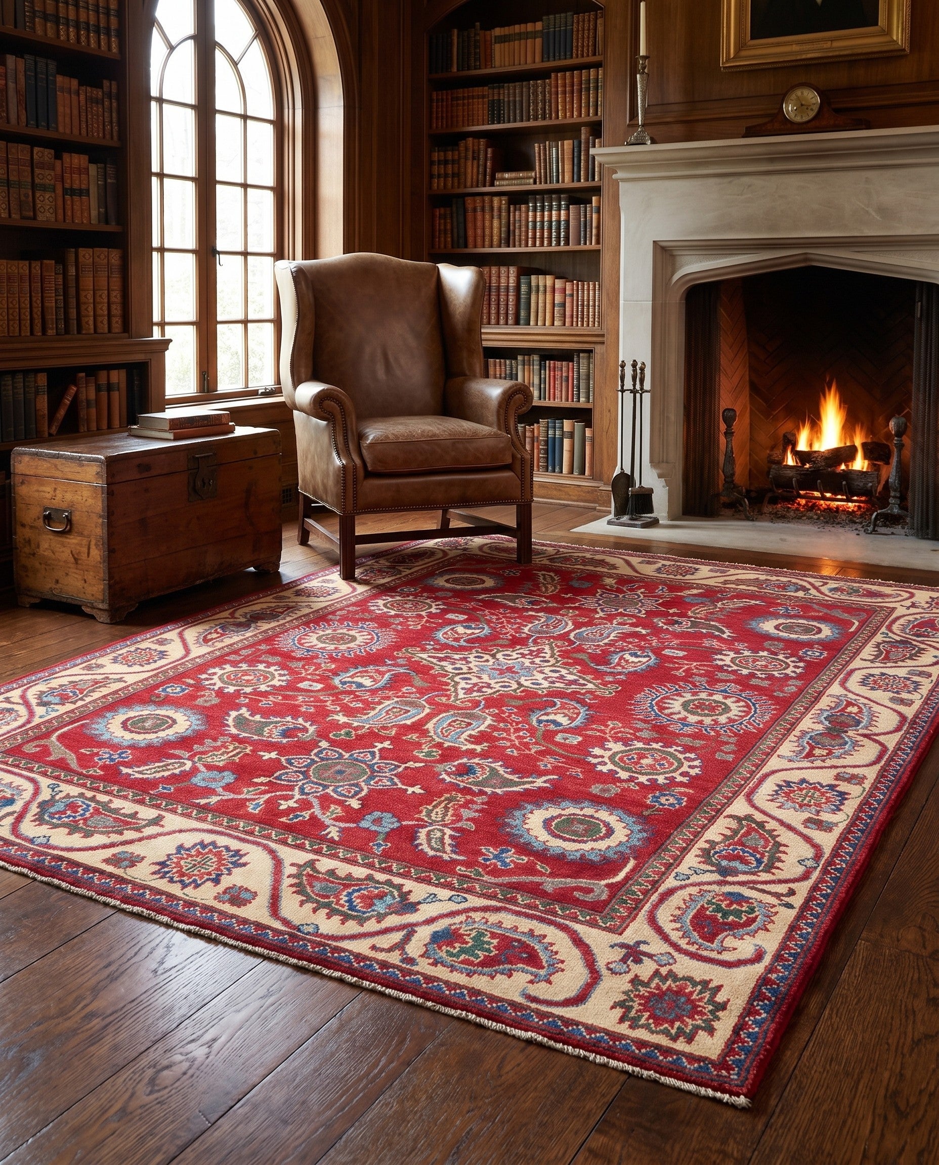Detail image 3 of 12: 5' x 6' 8 Hand Knotted Kazak Rug