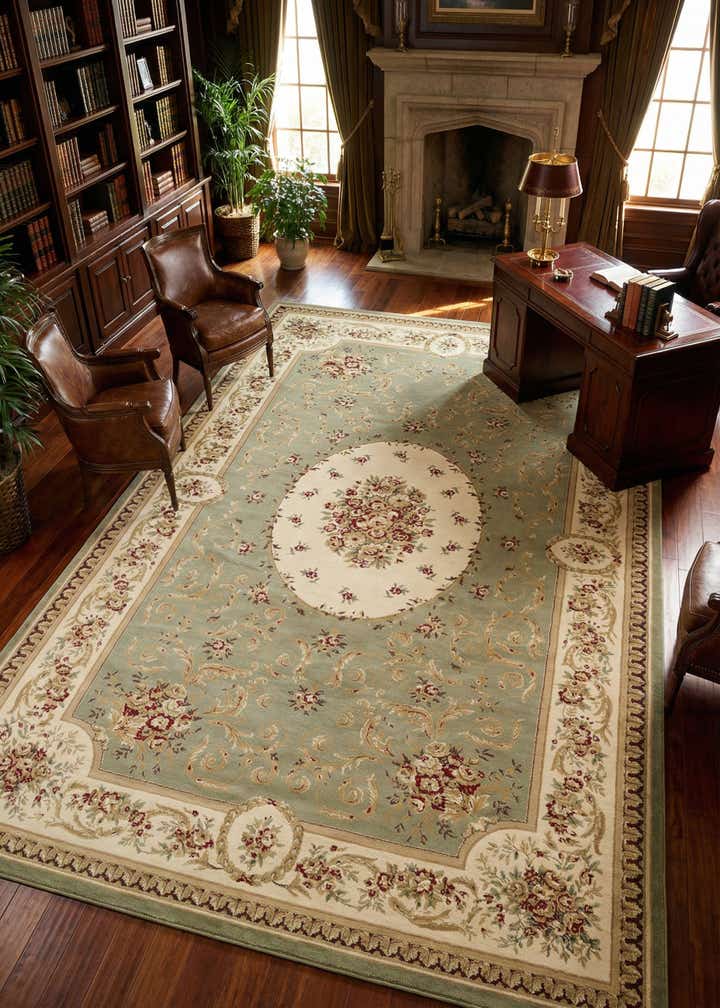 10' 6 x 16' 5 Classic Aubusson Rug