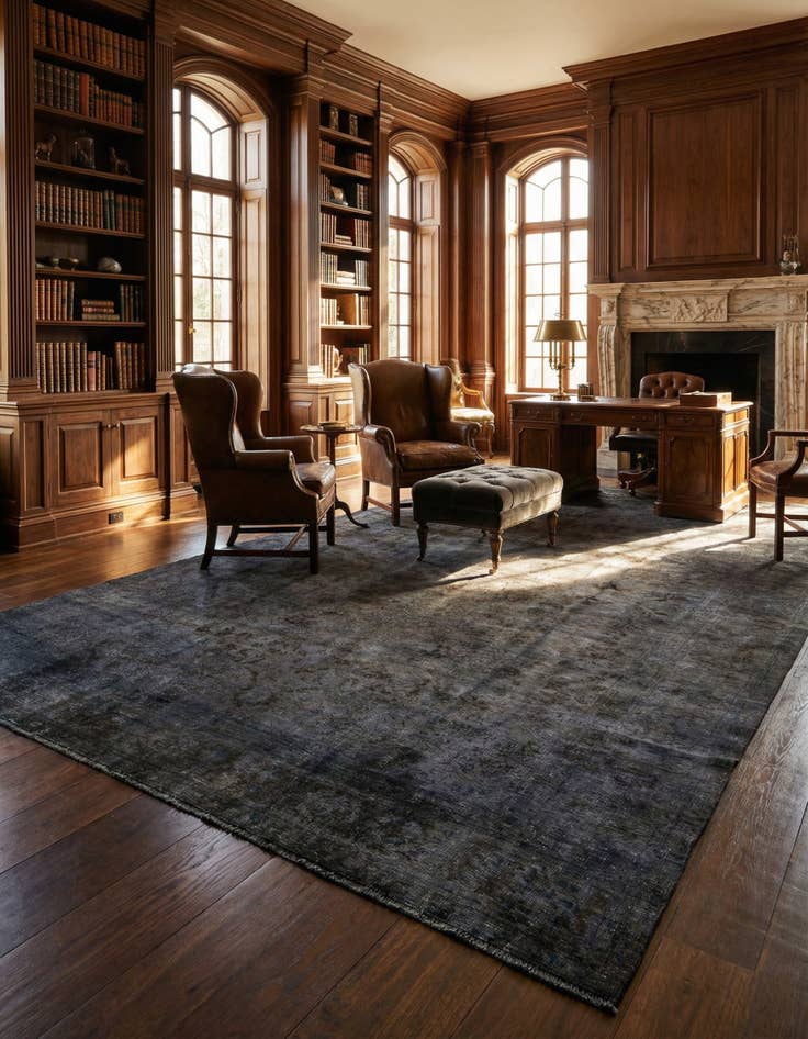 Detail image of 9' 8 x 16' Hand Knotted Ultra Vintage Persian Wool Rug