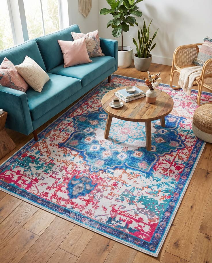 Detail image of 6' x 9' Washable Francesca Rug