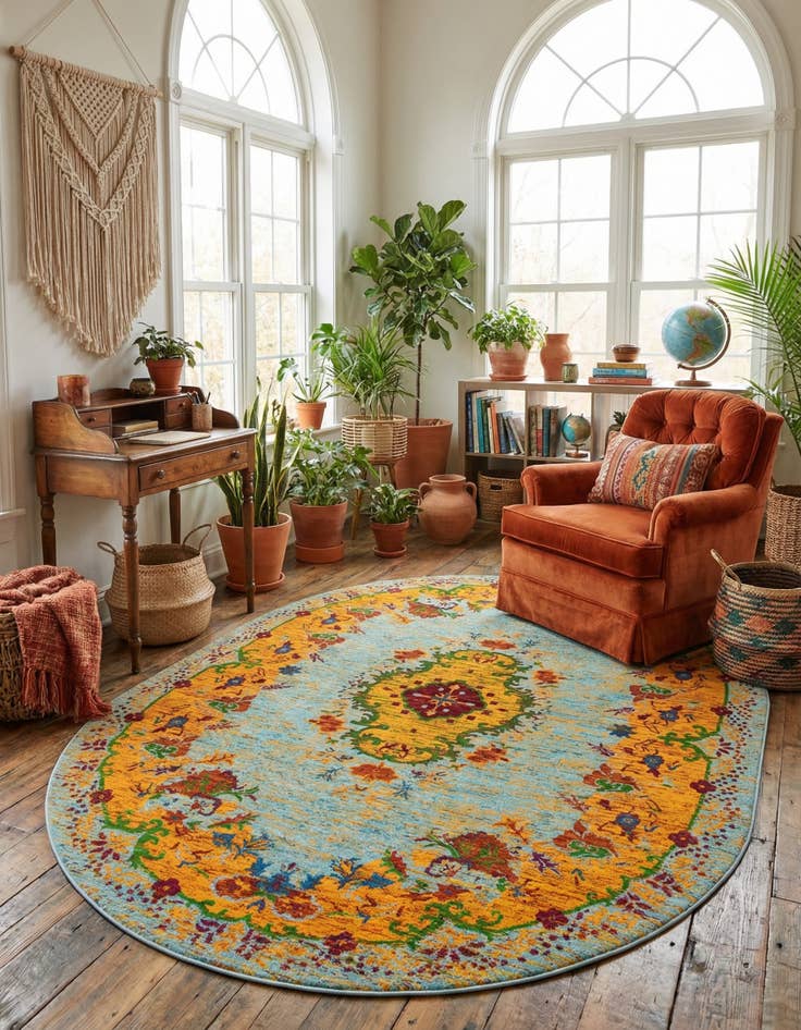 Detail image of 7' 10 x 10' Calypso Oval Rug