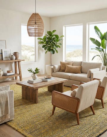 7' 10 x 10' Hand Woven Seaside Pearl Jute Rug