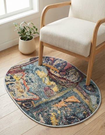 2' 2 x 3' 1 Washable Haerfest Oval Rug