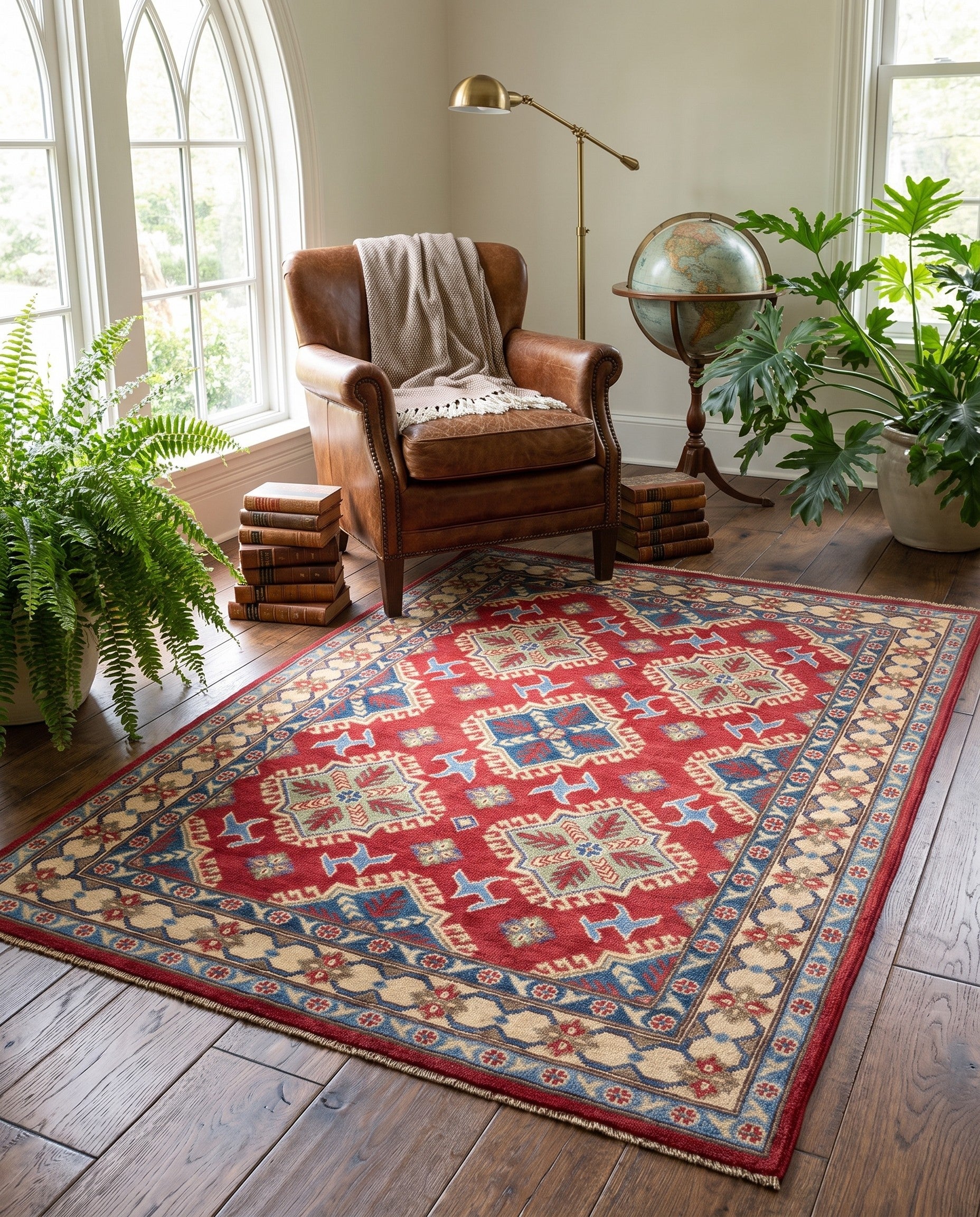 150cm x 200cm Hand Knotted Kazak Rug