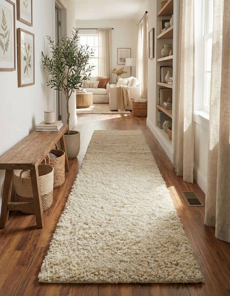 Detail image of 2' 6 x 13' Everyday Shag Runner Rug