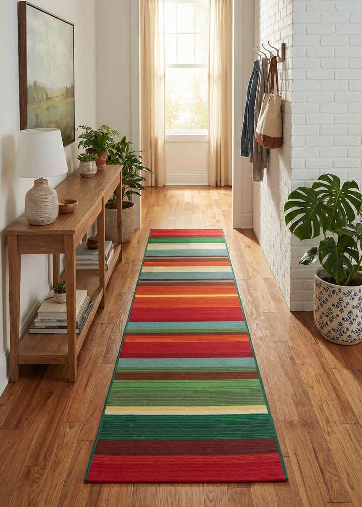2' x 8' Easy-Clean Modern Indoor / Outdoor Runner Rug