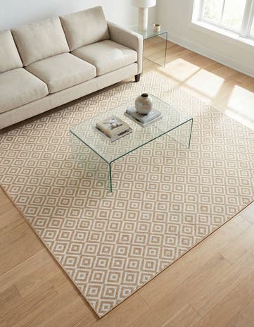 7' 10 x 7' 10 Easy-Clean Jill Zarin Costa Rica Indoor / Outdoor Square Rug