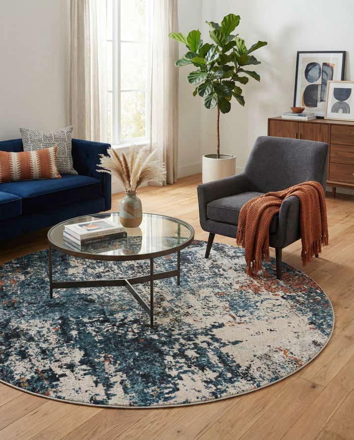 7' x 7' Leipzig Round Rug