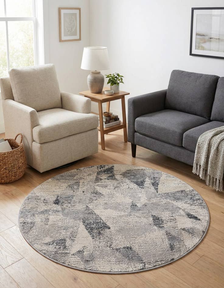 Detail image of 4' x 4' Caspian Round Rug