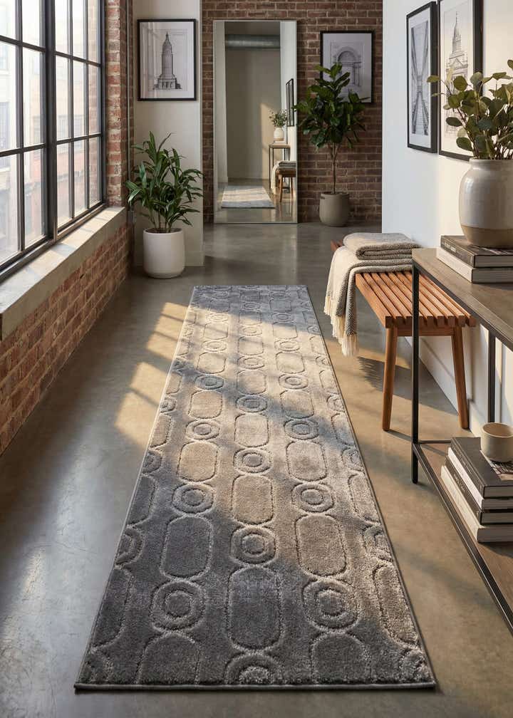 2' x 8' Vogue Geo Runner Rug