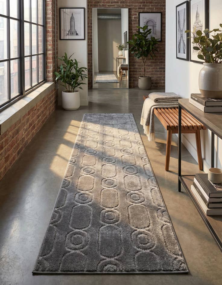 Detail image of 2' x 8' Vogue Geo Runner Rug