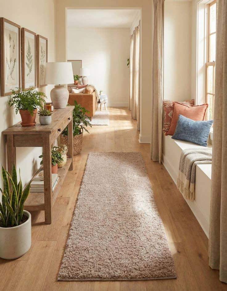 Detail image of 2' 7 x 10' Jill Zarin Shaggy Chic Runner Rug