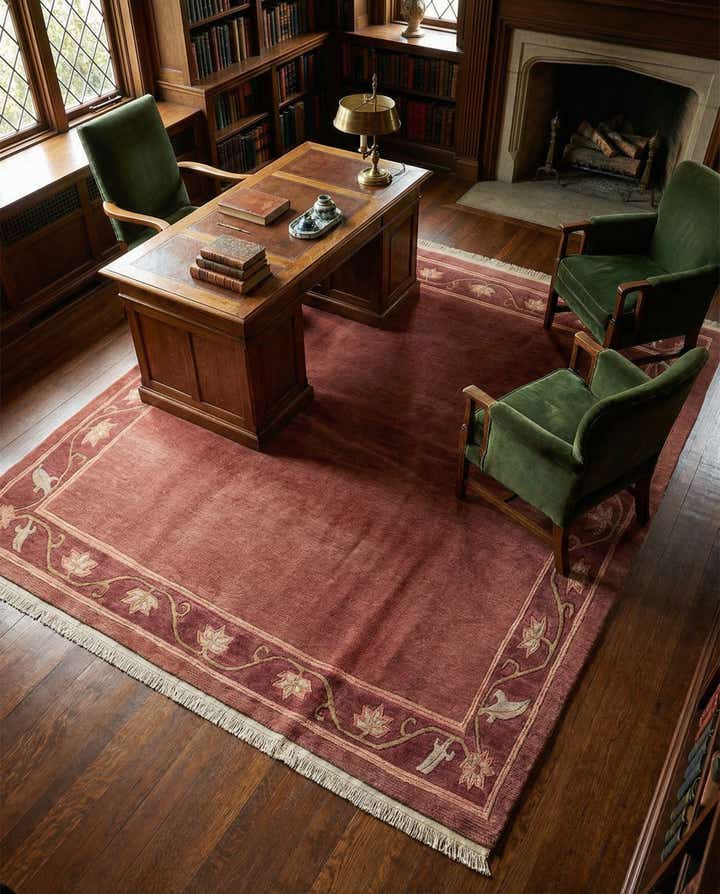 6' 8 x 7' 11 Hand Knotted Nepal Wool Square Rug